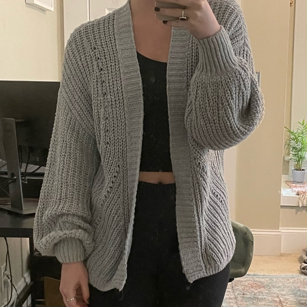 Grey Abercrombie Cardigan
